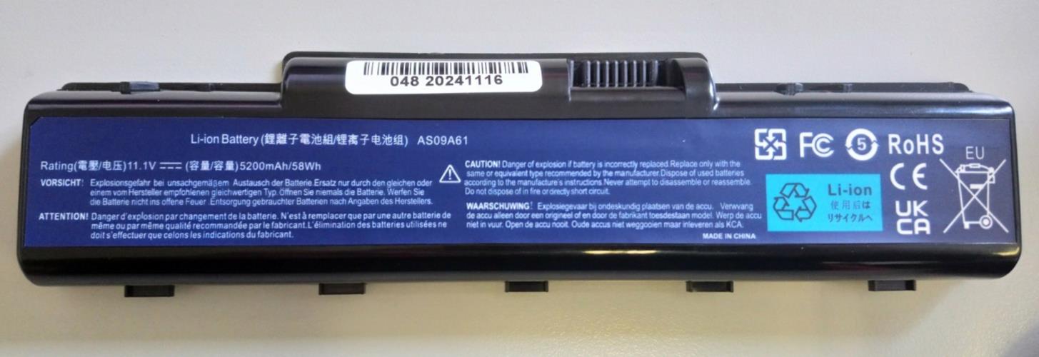 Laptop battery for Acer Aspire 4732z 5732z 5532 5332 5517 series AS09A61 5200mAh