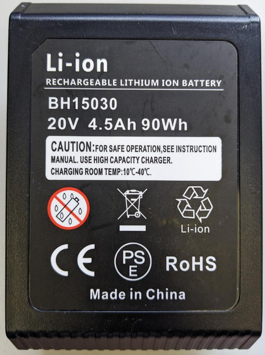 4.5Ah Lithium ion Battery Replacement for Vax One PWR 18V BV15030