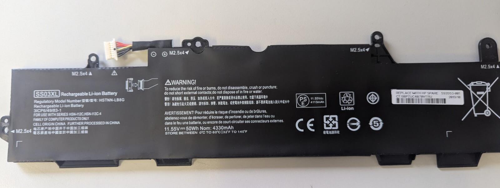 SS03XL Battery For HP EliteBook G5 G6 735 745 830 840 852 932823-421 933321-855