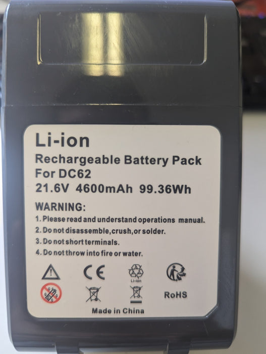 DC62 Battery For Dyson 4600mAh 21.6v Extended Battery