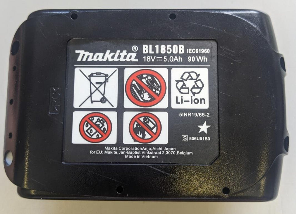 Makita 18V Li-lon Battery BL1850B 5.0AH Black
