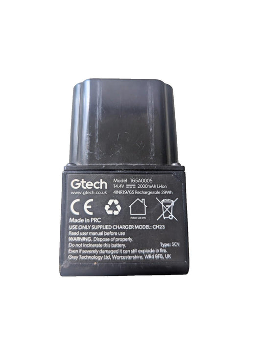 Gtech 14.4V 2000mAh Li-Ion Battery 165A0005 for Hylite SCV100 Vacuum Sweeper