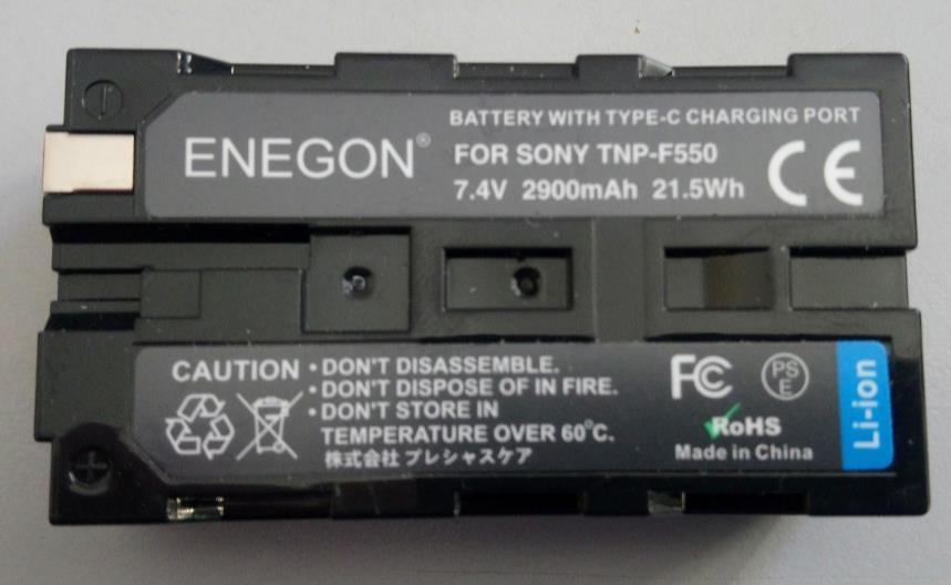 ENEGON NP-F550 Battery 2900mAh For Sony TNP-F550