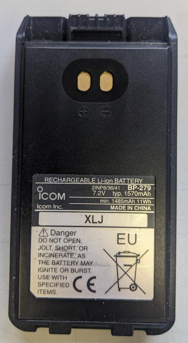 Genuine Icom BP-279 1485mAh Li-Ion F1000 & F2000 Battery
