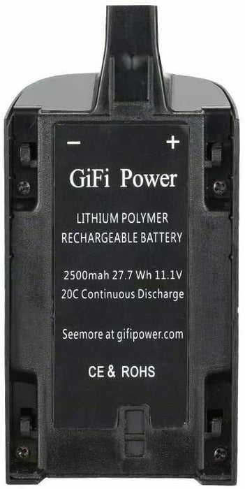GiFi Power 2500mAh 27.7Wh 20C 11.1V LiPo Battery for Parrot Bebop 3.0 RC