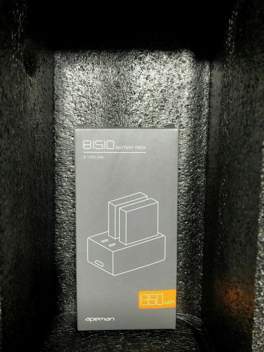 APEMAN Action Camera Battery Rechargeable 2 Packs 1350mAh B1510 4K camera