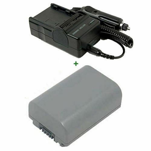 Battery + Charger for SONY NP-FP50 DCR-HC19E DCR-DVD202E DCR-HC42 NPFP50 DCR-DVD