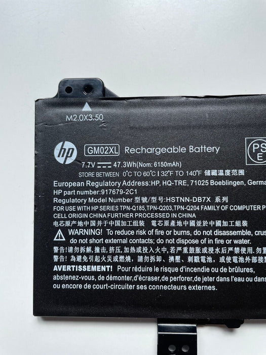 Genuine HP Chromebook 14-ca 14-ca051sa 11A-NB Battery GM02XL 917725-855 Used