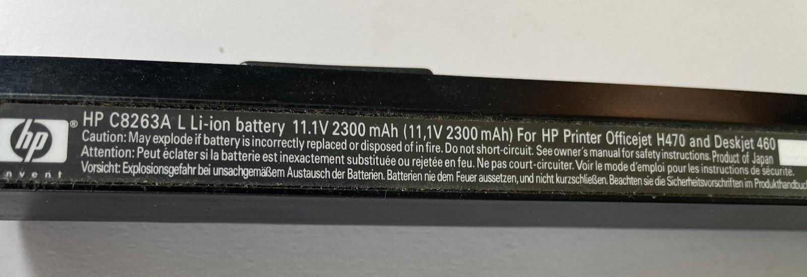 HP C8263A Li-Ion Battery 11.1V 2300mAh for HP Officejet 470 & Deskjet 460