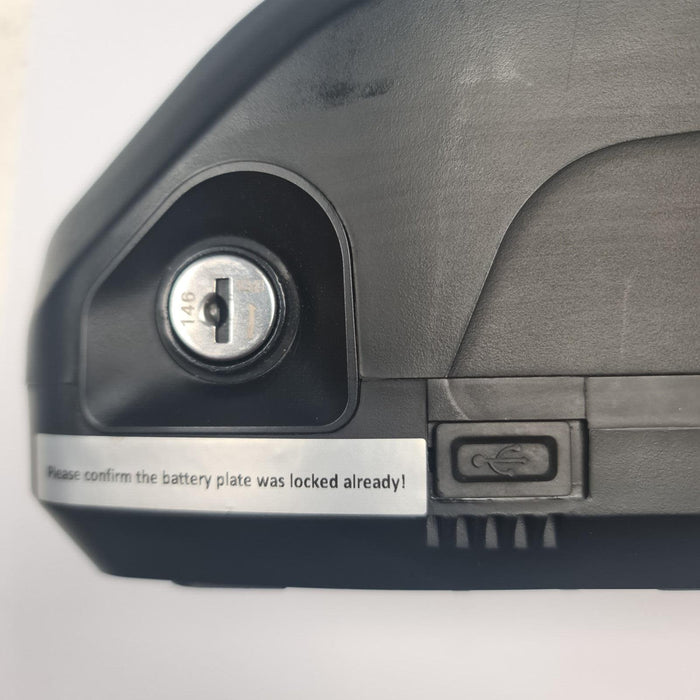 HL Down Tube Type 48v 17.5ah Lithium E-Bike Battery Used charger not included