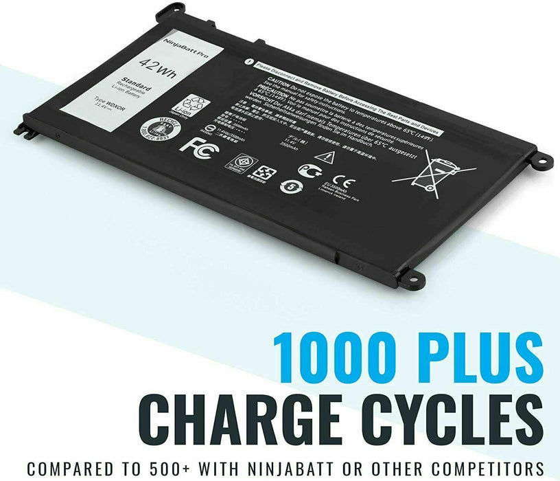 NinjaBatt Battery WDX0R For Dell Inspiron 15 7579 5567 5578 5570 5568 7569