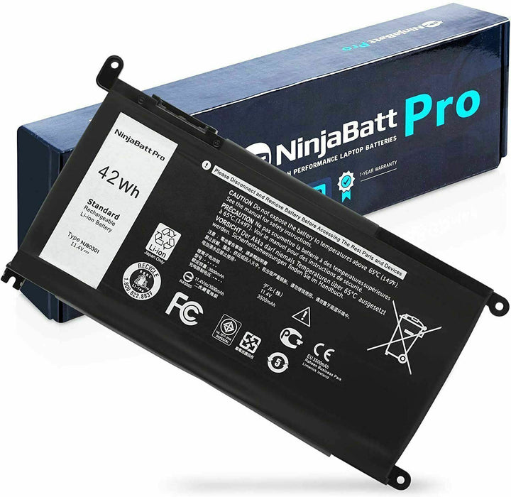 NinjaBatt Battery WDX0R For Dell Inspiron 15 7579 5567 5578 5570 5568 7569