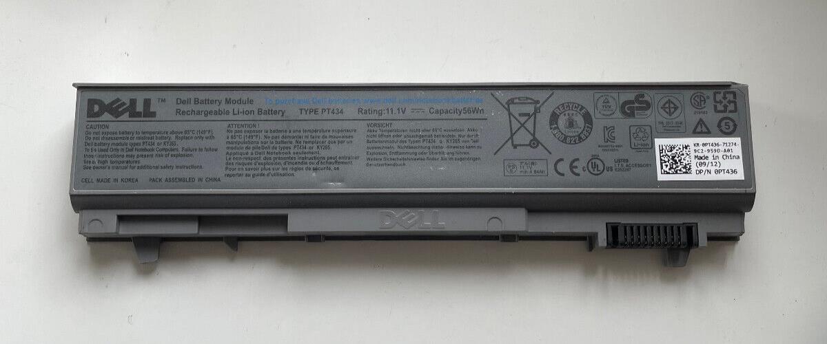 Genuine DELL LATITUDE E6400 / E6500 11.1V 56Wh PT434 BATTERY DELL P/N 0PT436