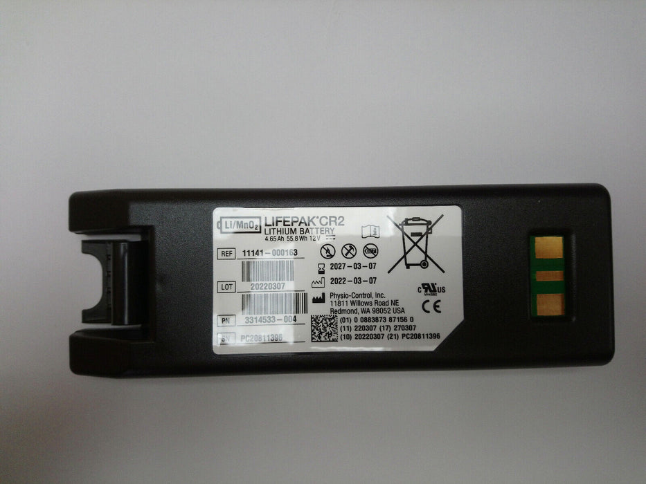 Genuine Physio-Control LIFEPAK CR2 Defibrillator Battery -  Best Before 08/2022