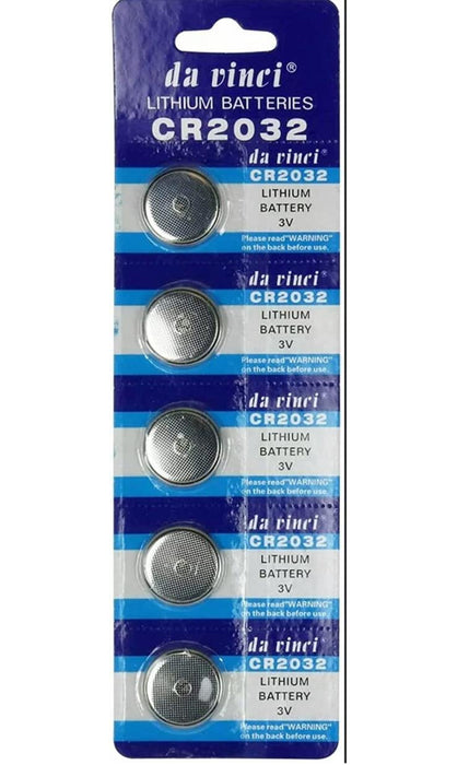 NEW 5 x CR2032 DA VINCI COIN CELL 3V BATTERY DL2032 BR2032 SB-T15