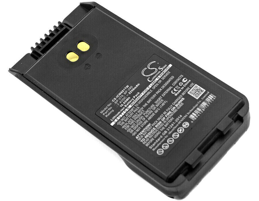 ICOM Two-Way Radio Battery for Icom Bearcom BC1000 BP-279 BP-280LI F1000 1570mAh