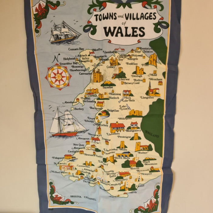 Wales towns and villages flexible map SEE PICS)