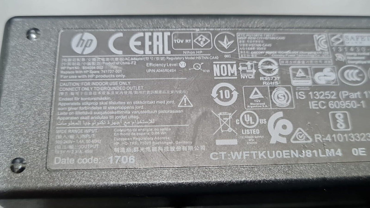 For HP TPN-LA15 45W 19.5V 2.31A Laptop Power Supply AC Adapter Battery Charger