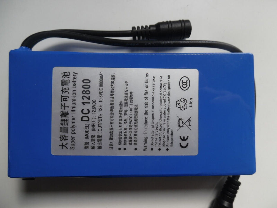 New DC Rechargeable -ion Batteries Portable Battery Pack No Charger