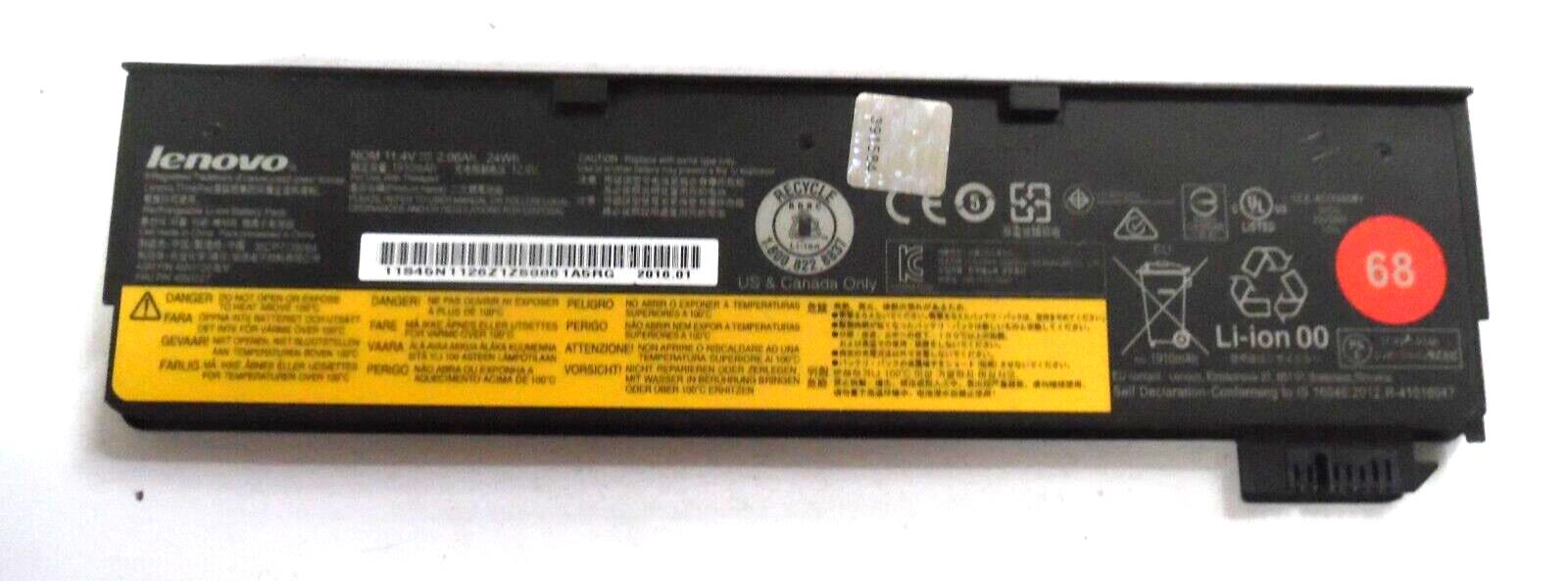 Genuine Lenovo ThinkPad Battery 68 (3 cell) 23.5Wh 45N1127