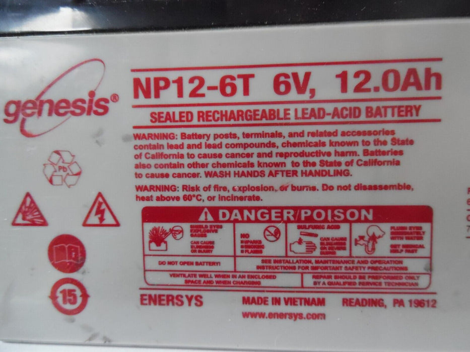 Angling Technics Spare Heavy Duty Battery NP12-6T 6V 12.0Ah