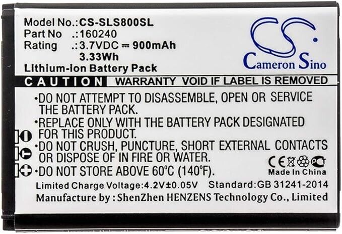 CS-SLS800SL Battery 900mAh compatible with [Steelseries] 61298RX, Arctis Pro Wir