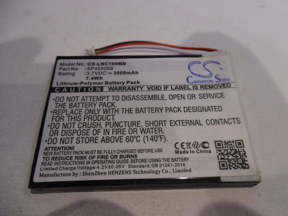 CS-LNC100MB Battery 2000mAh compatible with [Luvion] Prestige Touch, Supreme Con