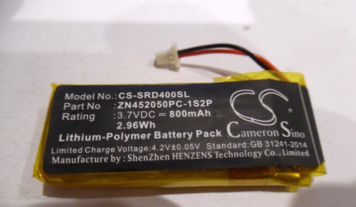 CS-SRD400SL Battery 800mAh compatible with [Schuberth] C3, C3 Pro, compatible wi