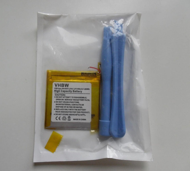 Li-Polymer Battery for Apple iPod Nano G3 8GB 3.7V 450mAh