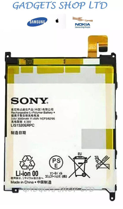 Genuine Sony LIS1520ERPC Battery for Sony Xperia Z Ultra C6802 XL39h