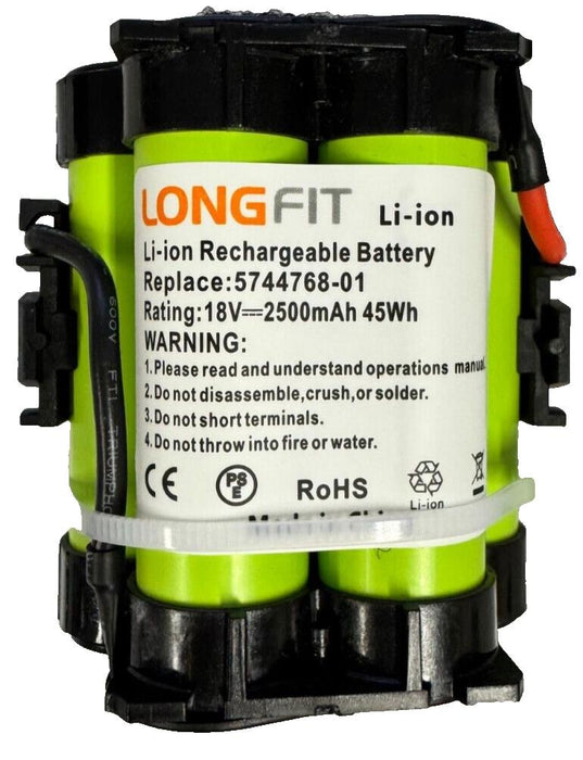 LongFit 2.5 Ah 18 V Li-Ion Battery For Gardena Robotic Lawnmower R38Li