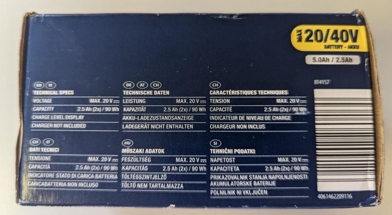 Activ Energy 20V/40V 5Ah/2.5Ah Battery