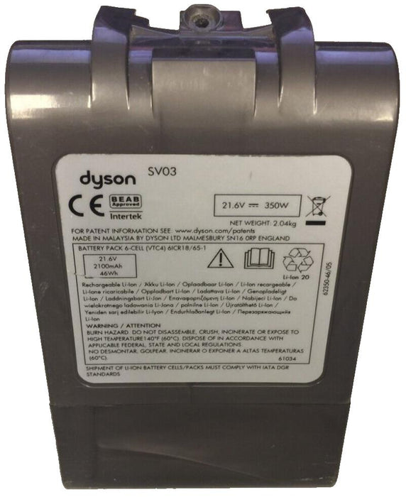 Genuine Dyson SV03 V6 Handheld Vacuum Cleaner Battery TESTED