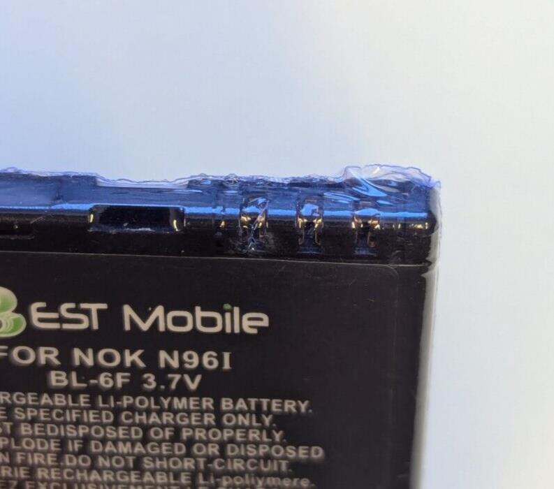 FOR Nokia BL-6F 1200 mAh 3.7v - *Battery design may differ from in photo*