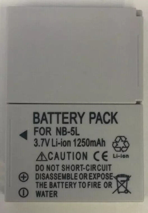 NB-5L Battery for Canon IXUS 90, 980, 990 SX210 SX220 SX230 S110 S