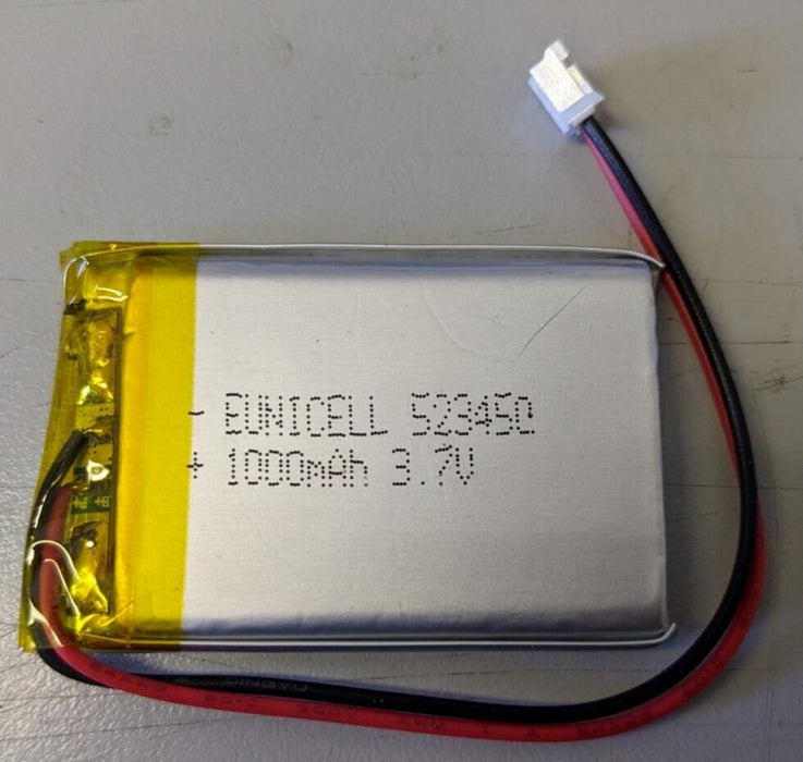 Eunicell 523450 1000mah 3.7v Battery for MP3, GPS etc NEW