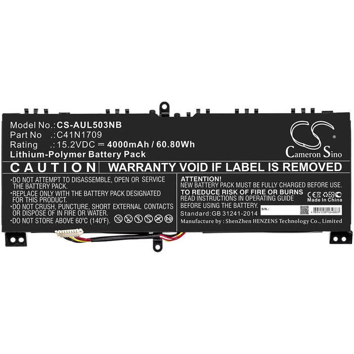 C41N1709 Battery for Asus ROG Strix GL503VS-0041A7700HQ /GL503VS Serious 4000mah