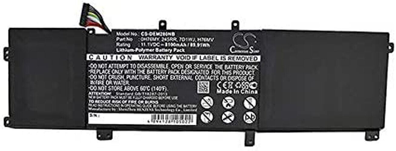 CS-DEM280NB Notebook battery 8100mAh compatible with [DELL] Precision M2800, XPS