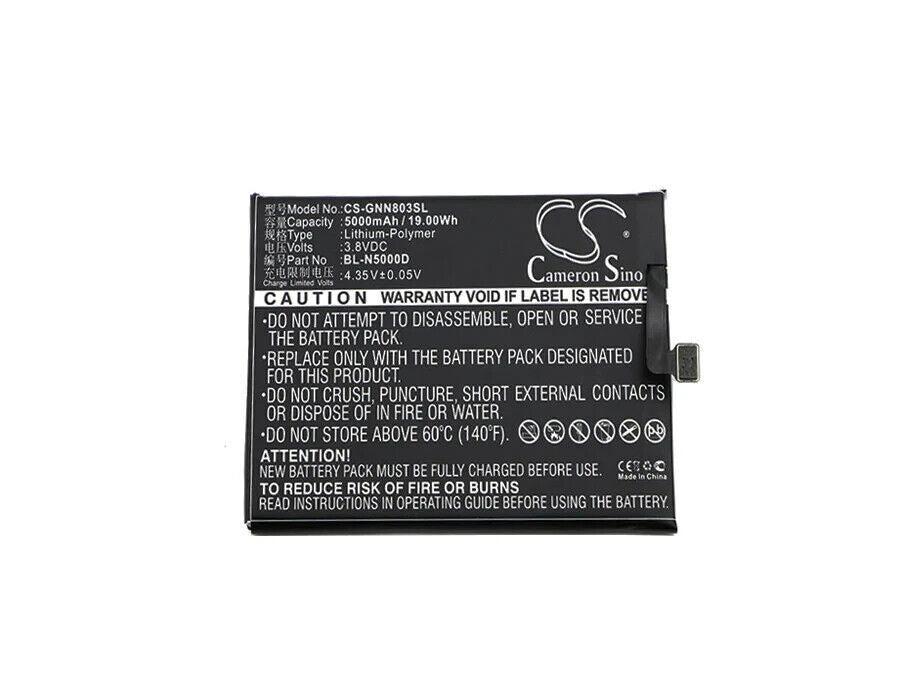 CS-GNN803SL Battery 5000mAh compatible with [GIONEE] GN8003, M6 replaces BL-N500