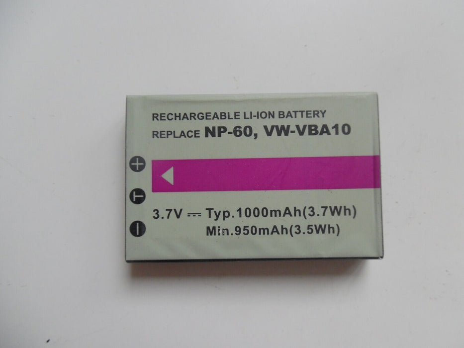 New NP-60 Battery for Fujifilm Finepix M603 F601 F410 F401 ZOOM 50i,  1800 mah