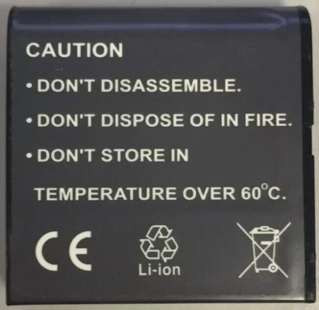 Replacement Battery for Casio NP-40, NP-40DCA, NP-40DBA, Exilim Zoom 1250mAh