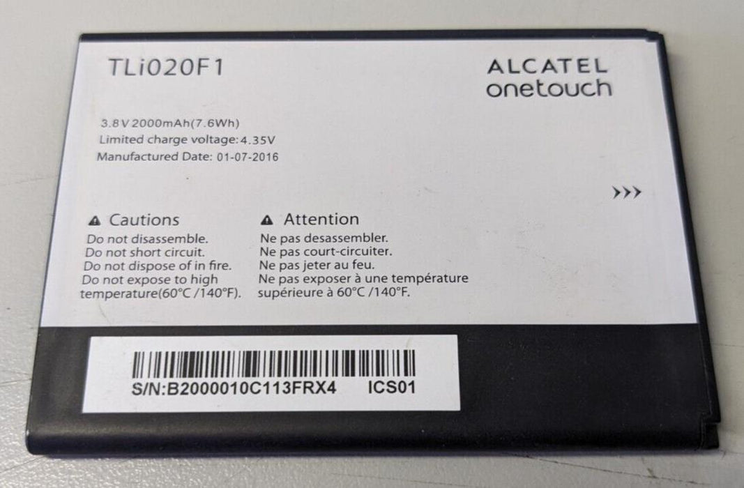 Alcatel TLi020F1 2000mAh Battery for Alcatel NEW