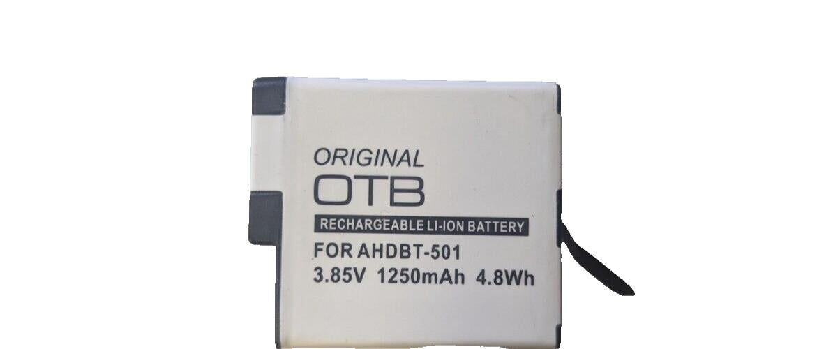 AHDBT-501 Battery Pack Various Brands 3.85v 1220mAh FOR GoPro Hero5/6/7 (USED)