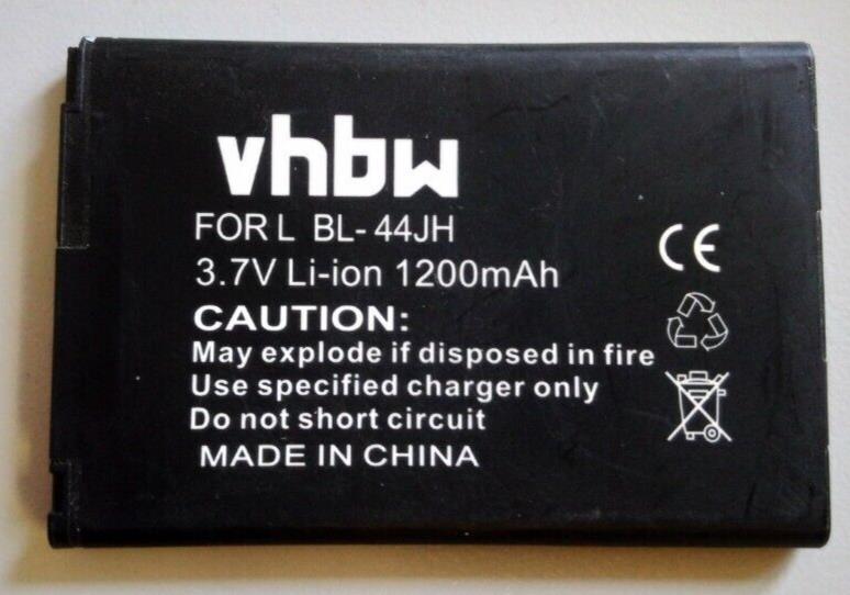 Battery for LG BL-44JH Motion 4G Ms 770 Optimus L7 P705 P700 P750 E440 E460 L5