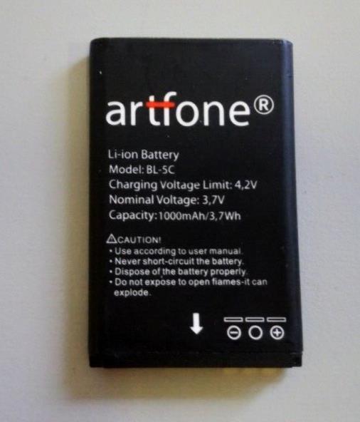 New Artfone BL-5C battery For Nokia 1112 1208 1600 2610 2600 n70 n71
