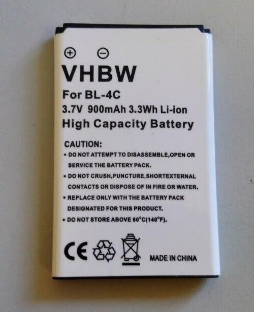 New VHBW BL-4C Battery 900mAh for Nokia 7610 6260 3500 2650 5100 6100 6300 UK