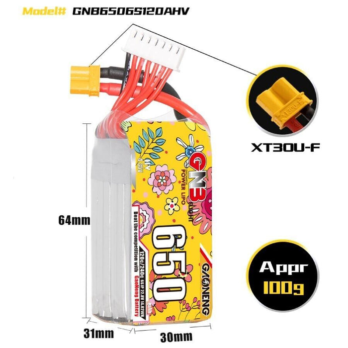 Gaoneng GNB 850mAh 4S 120C Battery (XT30)