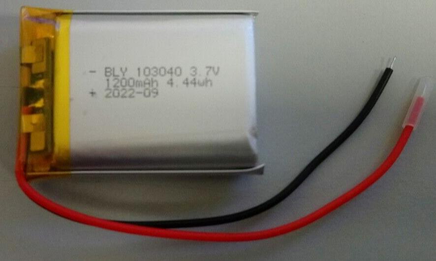 3.7v Lithium Polymer Battery Cell Li-Po BLY 103040 1200mAh