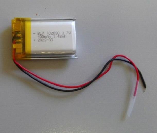 3.7v 702030  400mAh Lithium Polymer Battery Cell Li-Po