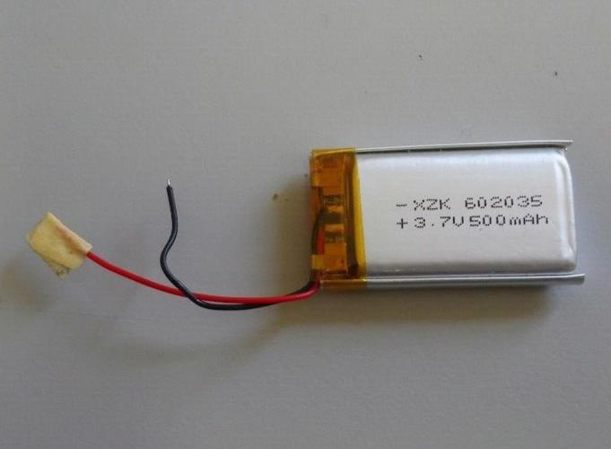 3.7v 602035  500mAh Lithium Polymer Battery Cell Li-Po